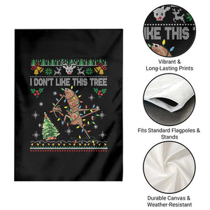 Marcus The Worm Christmas Meme Garden Flag I Dont Like This Tree Brainrot Funny Ugly Xmas TS10 Print Your Wear