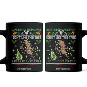 Marcus The Worm Christmas Meme Coffee Mug I Dont Like This Tree Brainrot Funny Ugly Xmas TS10 Black Print Your Wear