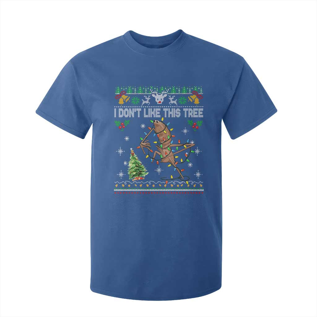 Marcus The Worm Christmas Meme T Shirt For Kid I Dont Like This Tree Brainrot Funny Ugly Xmas TS10 Royal Blue Print Your Wear