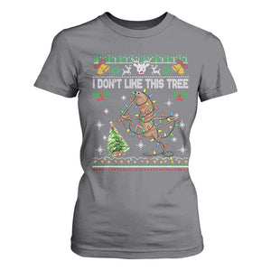 Marcus The Worm Christmas Meme T Shirt For Women I Dont Like This Tree Brainrot Funny Ugly Xmas TS10 Charcoal Print Your Wear