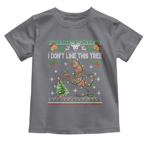 Marcus The Worm Christmas Meme Toddler T Shirt I Dont Like This Tree Brainrot Funny Ugly Xmas TS10 Charcoal Print Your Wear