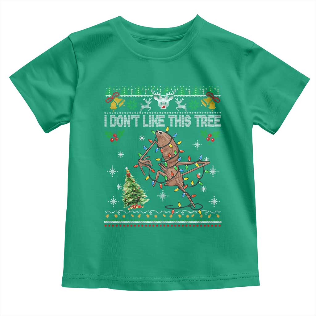 Marcus The Worm Christmas Meme Toddler T Shirt I Dont Like This Tree Brainrot Funny Ugly Xmas TS10 Irish Green Print Your Wear