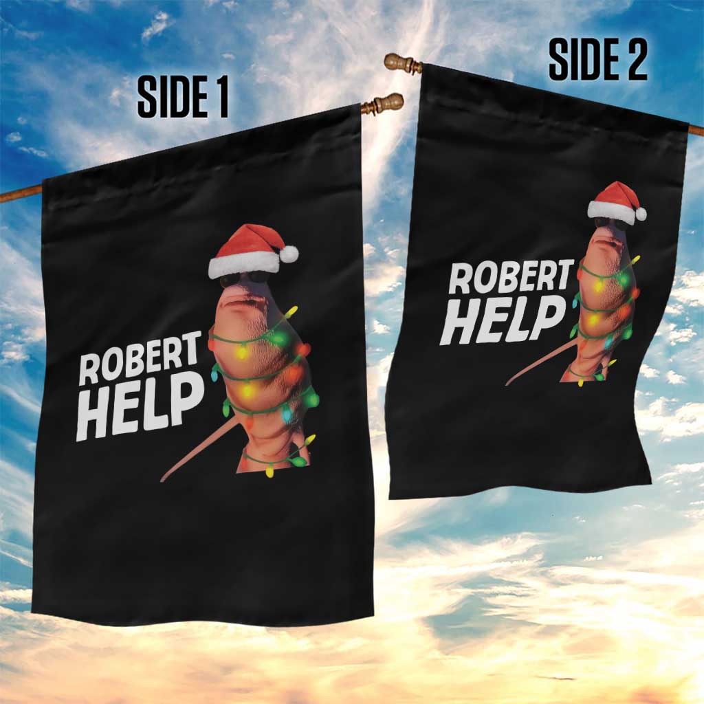 Marcus The Worm Christmas Garden Flag Robert Help Internet Weirdcore Brainrot Humor TS10 Print Your Wear