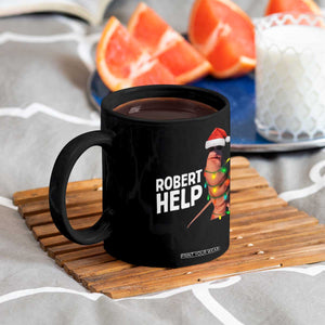 Marcus The Worm Christmas Coffee Mug Robert Help Internet Weirdcore Brainrot Humor TS10 Print Your Wear