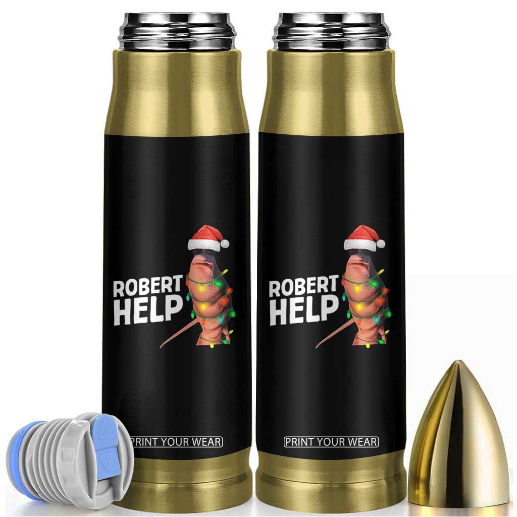 Marcus The Worm Christmas Bullet Tumbler Robert Help Internet Weirdcore Brainrot Humor TS10 Black Print Your Wear