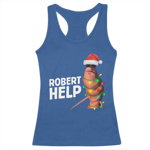 Marcus The Worm Christmas Racerback Tank Top Robert Help Internet Weirdcore Brainrot Humor TS10 Royal Blue Print Your Wear