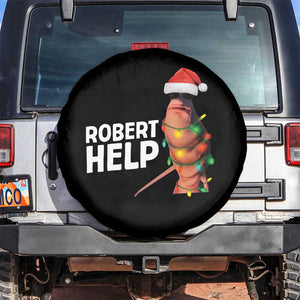 Marcus The Worm Christmas Spare Tire Cover Robert Help Internet Weirdcore Brainrot Humor TS10 No hole Black Print Your Wear