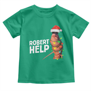 Marcus The Worm Christmas Toddler T Shirt Robert Help Internet Weirdcore Brainrot Humor TS10 Irish Green Print Your Wear