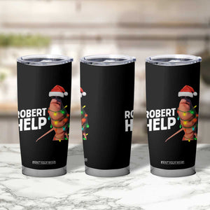 Marcus The Worm Christmas Tumbler Cup Robert Help Internet Weirdcore Brainrot Humor TS10 Print Your Wear