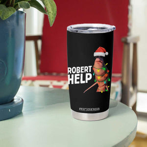 Marcus The Worm Christmas Tumbler Cup Robert Help Internet Weirdcore Brainrot Humor TS10 Print Your Wear