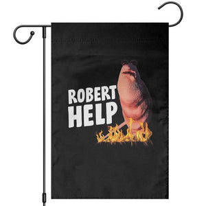Marcus The Worm Garden Flag Funny Brainrot Meme Robert Help TS10 Black Print Your Wear