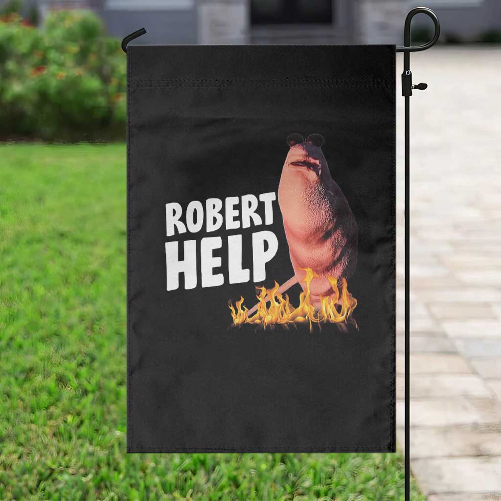Marcus The Worm Garden Flag Funny Brainrot Meme Robert Help TS10 Print Your Wear