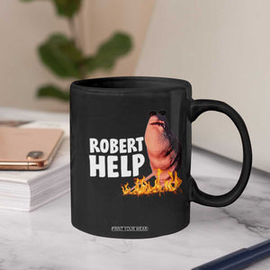 Marcus The Worm Coffee Mug Funny Brainrot Meme Robert Help TS10 Print Your Wear
