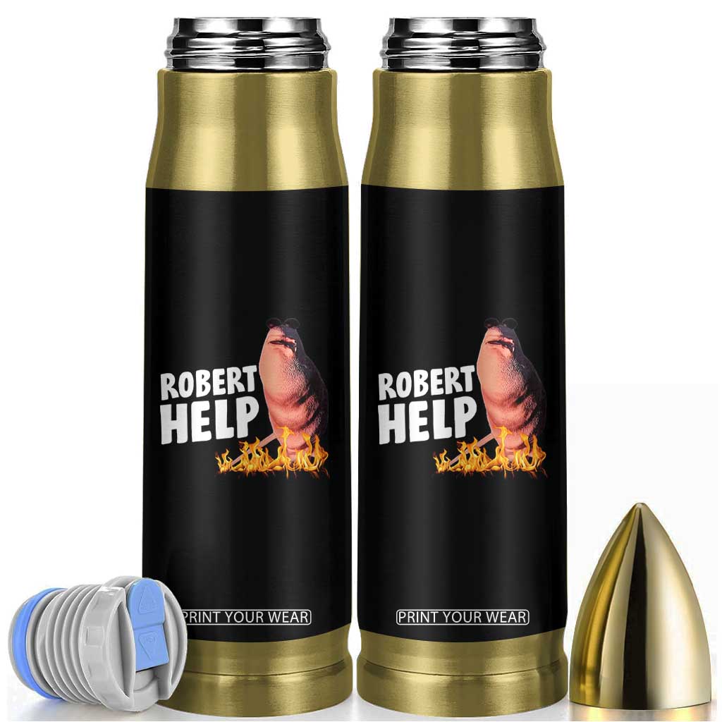 Marcus The Worm Bullet Tumbler Funny Brainrot Meme Robert Help TS10 Black Print Your Wear