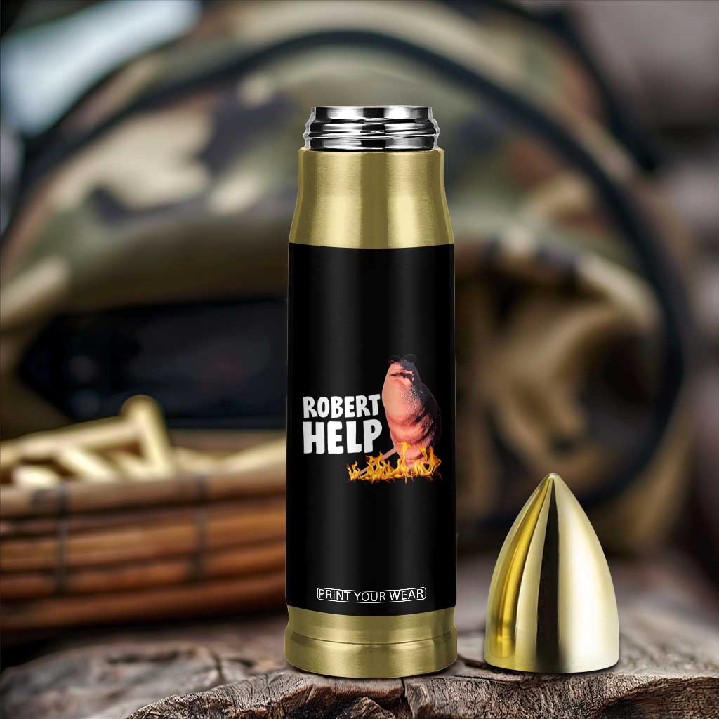 Marcus The Worm Bullet Tumbler Funny Brainrot Meme Robert Help TS10 Print Your Wear