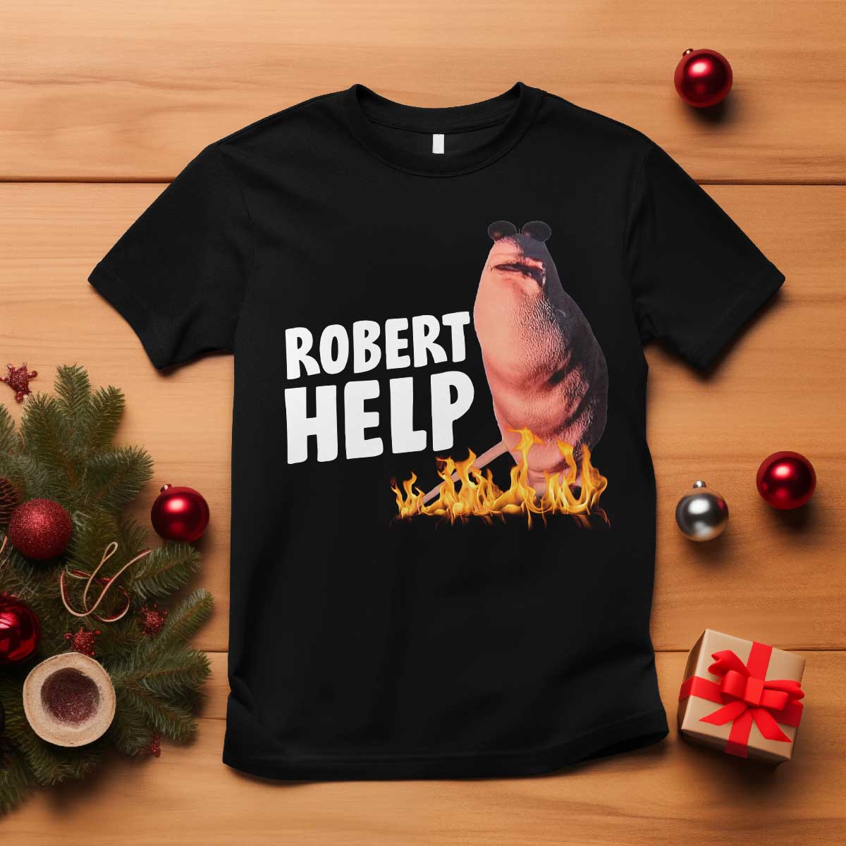 Marcus The Worm T Shirt Funny Brainrot Meme Robert Help TS10 Black Print Your Wear