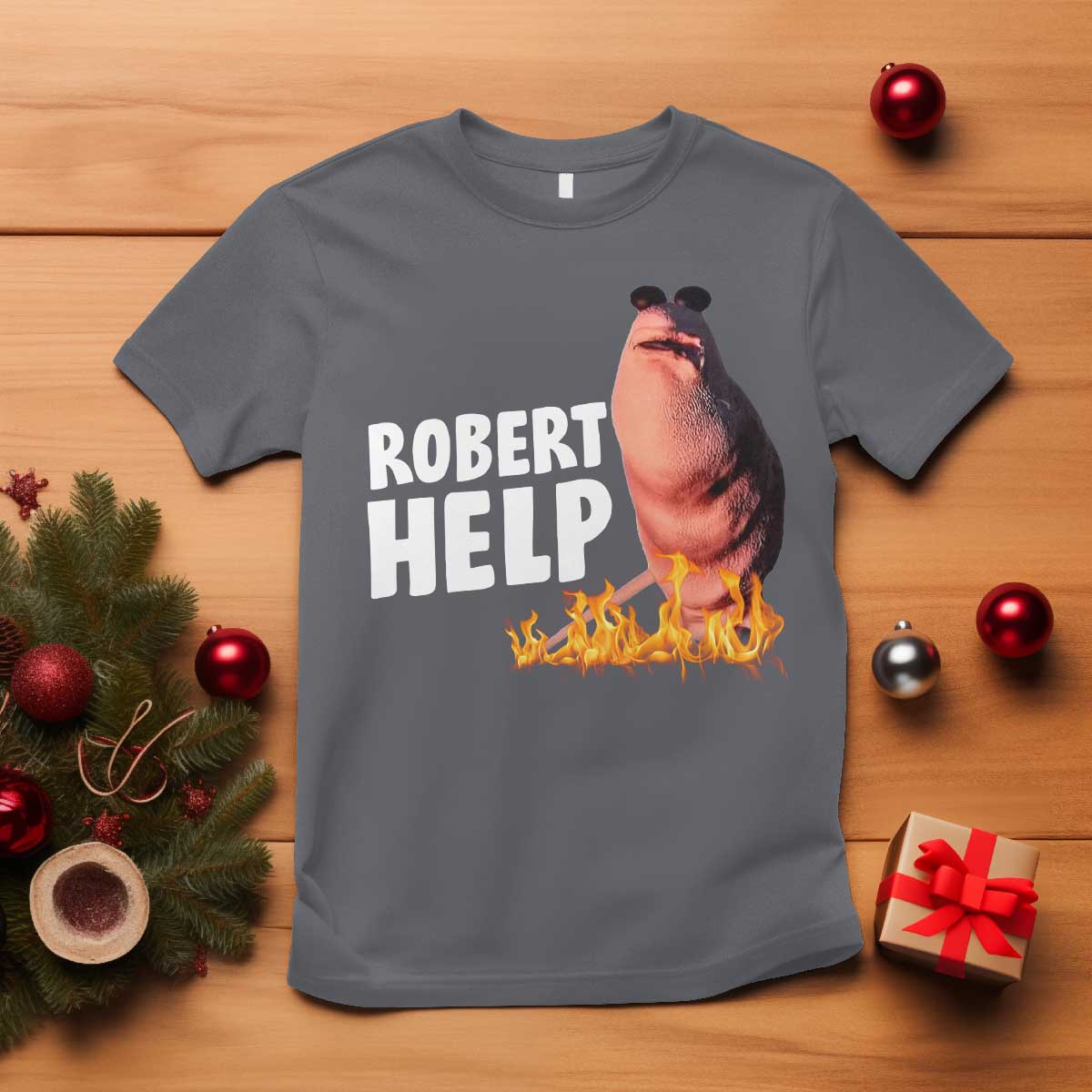 Marcus The Worm T Shirt Funny Brainrot Meme Robert Help TS10 Charcoal Print Your Wear