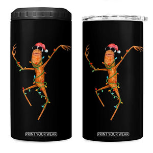 Marcus The Worm Christmas 4 in 1 Can Cooler Tumbler Internet Weirdcore Brainrot Humor TS10 One Size: 16 oz Black Print Your Wear