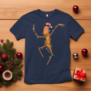 Marcus The Worm Christmas T Shirt Internet Weirdcore Brainrot Humor TS10 Navy Print Your Wear