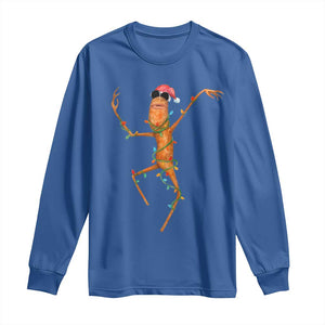 Marcus The Worm Christmas Long Sleeve Shirt Internet Weirdcore Brainrot Humor TS10 Royal Blue Print Your Wear