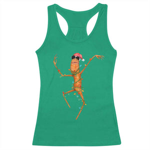 Marcus The Worm Christmas Racerback Tank Top Internet Weirdcore Brainrot Humor TS10 Irish Green Print Your Wear