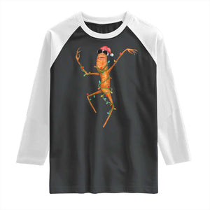 Marcus The Worm Christmas Raglan Shirt Internet Weirdcore Brainrot Humor TS10 Black White Print Your Wear
