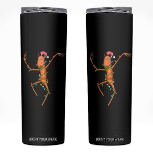 Marcus The Worm Christmas Skinny Tumbler Internet Weirdcore Brainrot Humor TS10 Black Print Your Wear