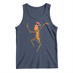 Marcus The Worm Christmas Tank Top Internet Weirdcore Brainrot Humor TS10 Navy Print Your Wear