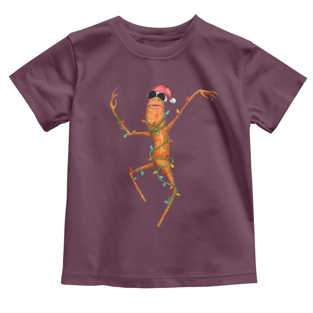 Marcus The Worm Christmas Toddler T Shirt Internet Weirdcore Brainrot Humor TS10 Maroon Print Your Wear
