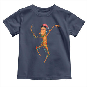 Marcus The Worm Christmas Toddler T Shirt Internet Weirdcore Brainrot Humor TS10 Navy Print Your Wear