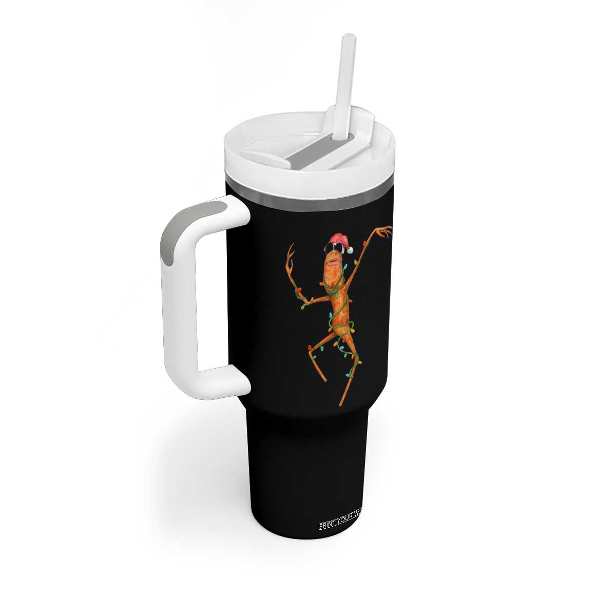 Marcus The Worm Christmas Tumbler With Handle Internet Weirdcore Brainrot Humor TS10 Print Your Wear