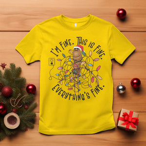 Marcus The Worm Christmas Meme T Shirt I'm Fine Everything is Fine TS10 Daisy Print Your Wear