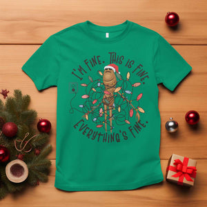 Marcus The Worm Christmas Meme T Shirt I'm Fine Everything is Fine TS10 Irish Green Print Your Wear