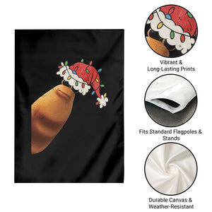 Marcus The Worm Christmas Garden Flag Funny Internet Brainrot Meme TS10 Print Your Wear