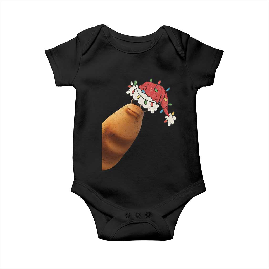 Marcus The Worm Christmas Baby Onesie Funny Internet Brainrot Meme TS10 Black Print Your Wear