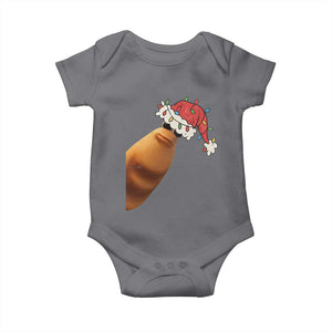Marcus The Worm Christmas Baby Onesie Funny Internet Brainrot Meme TS10 Charcoal Print Your Wear