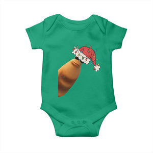 Marcus The Worm Christmas Baby Onesie Funny Internet Brainrot Meme TS10 Irish Green Print Your Wear