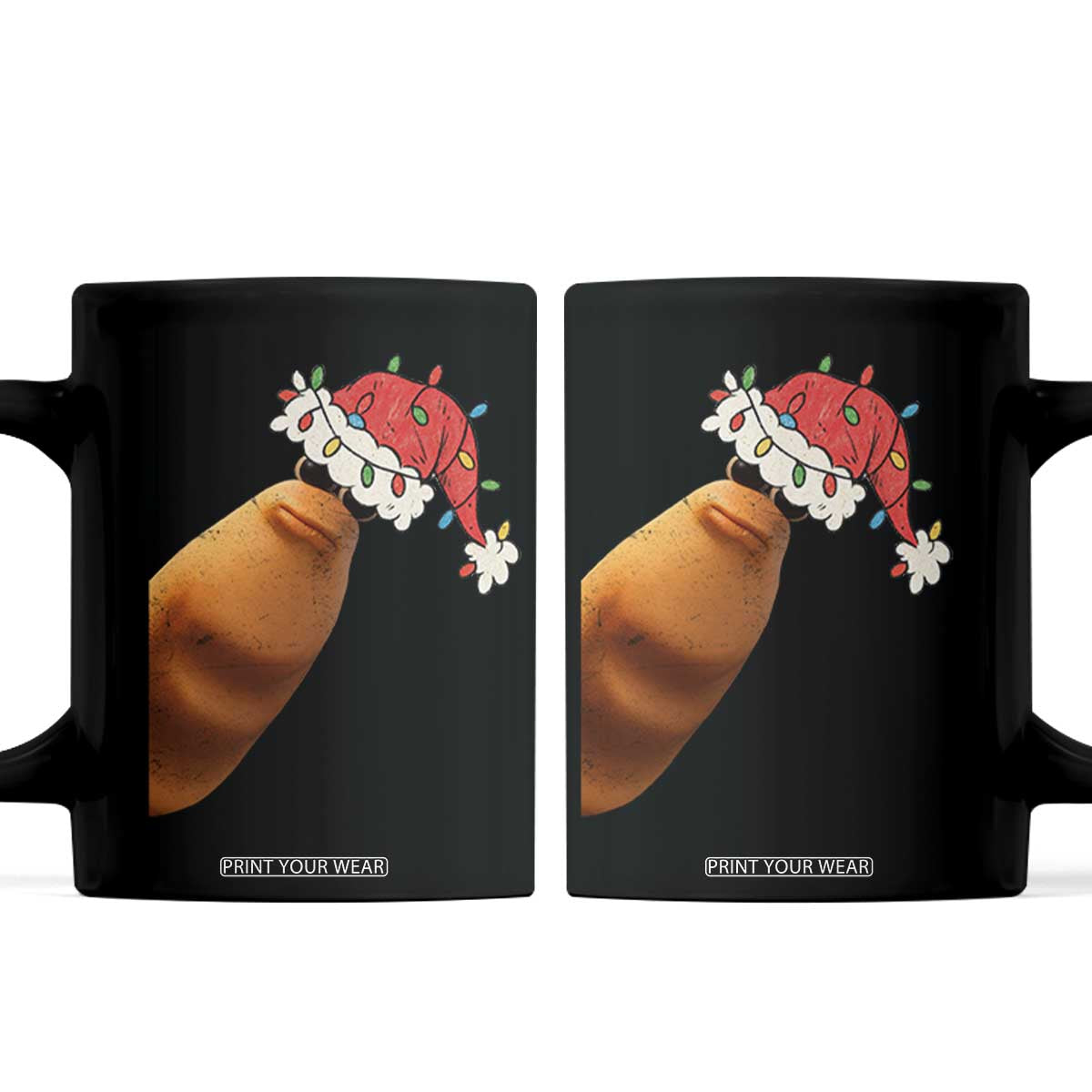Marcus The Worm Christmas Coffee Mug Funny Internet Brainrot Meme TS10 Black Print Your Wear