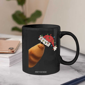 Marcus The Worm Christmas Coffee Mug Funny Internet Brainrot Meme TS10 Print Your Wear