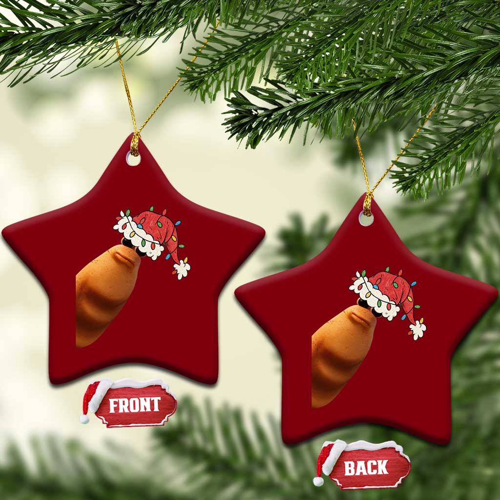 Marcus The Worm Christmas Ceramic Ornament Funny Internet Brainrot Meme TS10 Print Your Wear