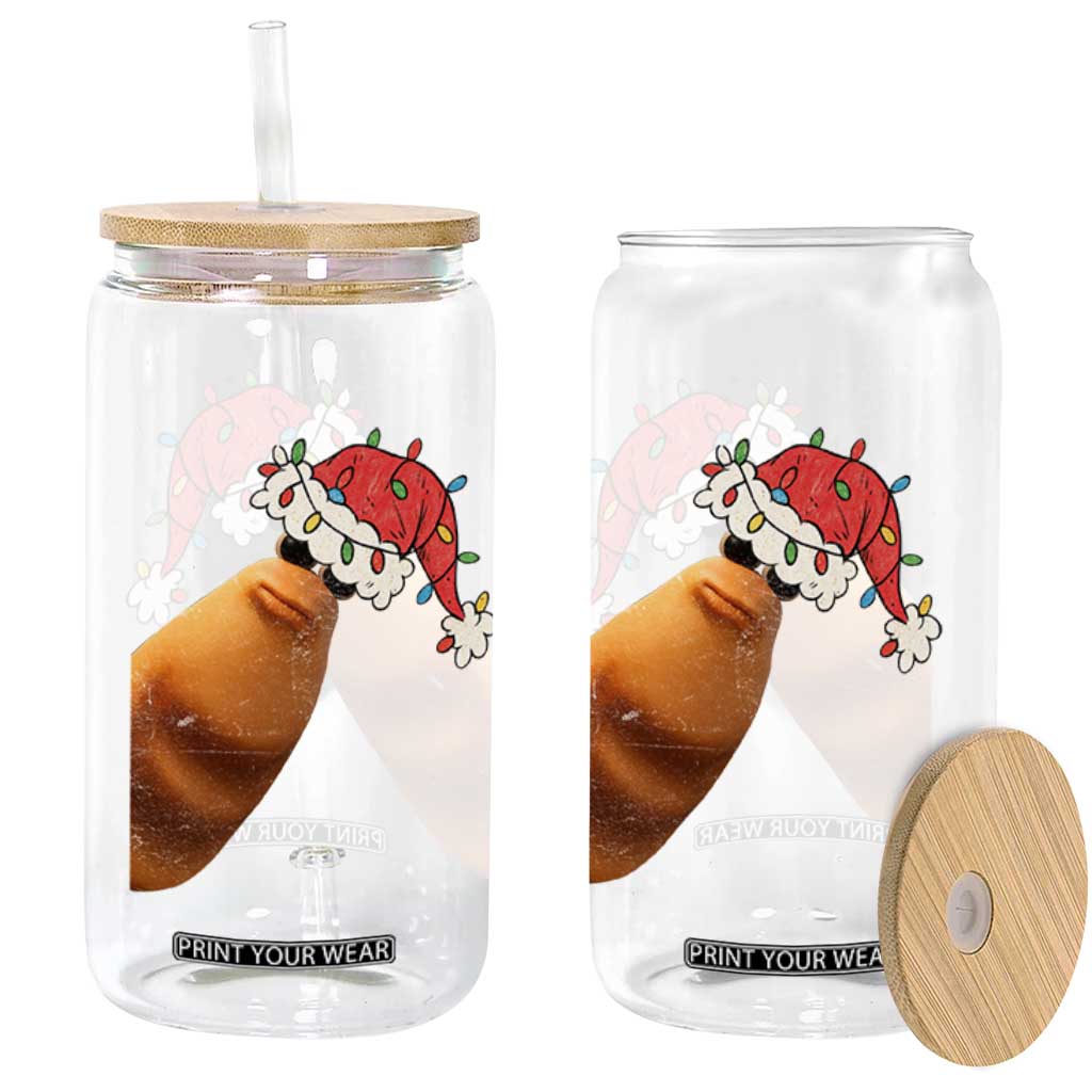 Marcus The Worm Christmas Glass Can Funny Internet Brainrot Meme TS10 Print Your Wear