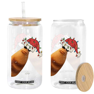 Marcus The Worm Christmas Glass Can Funny Internet Brainrot Meme TS10 Print Your Wear