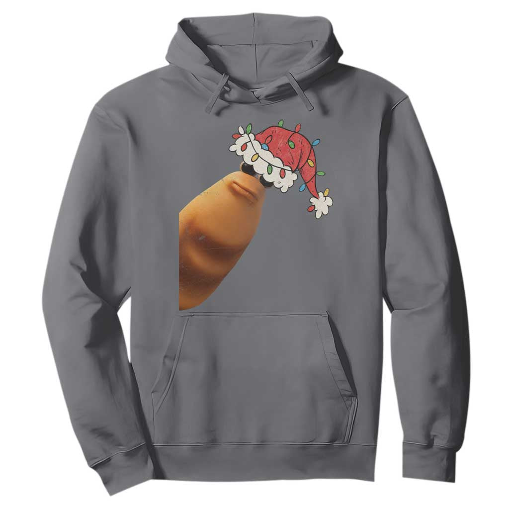 Marcus The Worm Christmas Hoodie Funny Internet Brainrot Meme TS10 Charcoal Print Your Wear