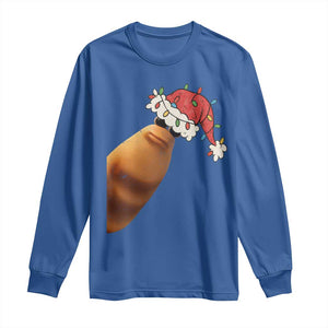 Marcus The Worm Christmas Long Sleeve Shirt Funny Internet Brainrot Meme TS10 Royal Blue Print Your Wear