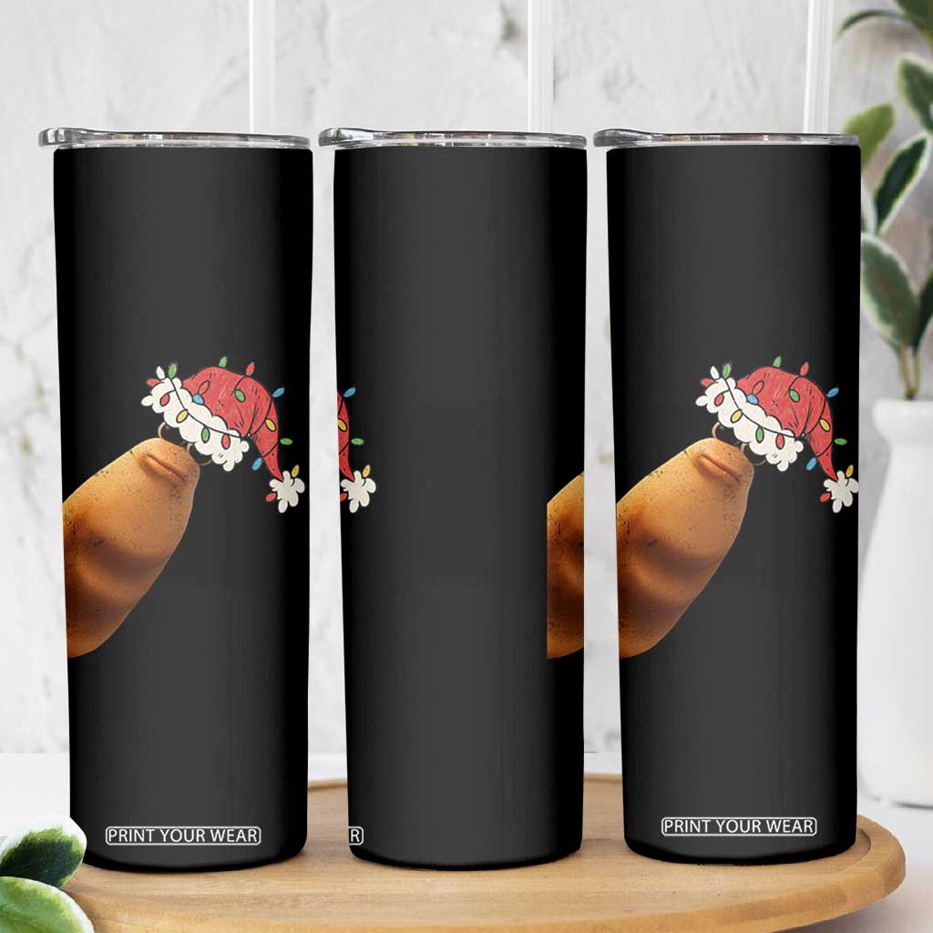 Marcus The Worm Christmas Skinny Tumbler Funny Internet Brainrot Meme TS10 Print Your Wear