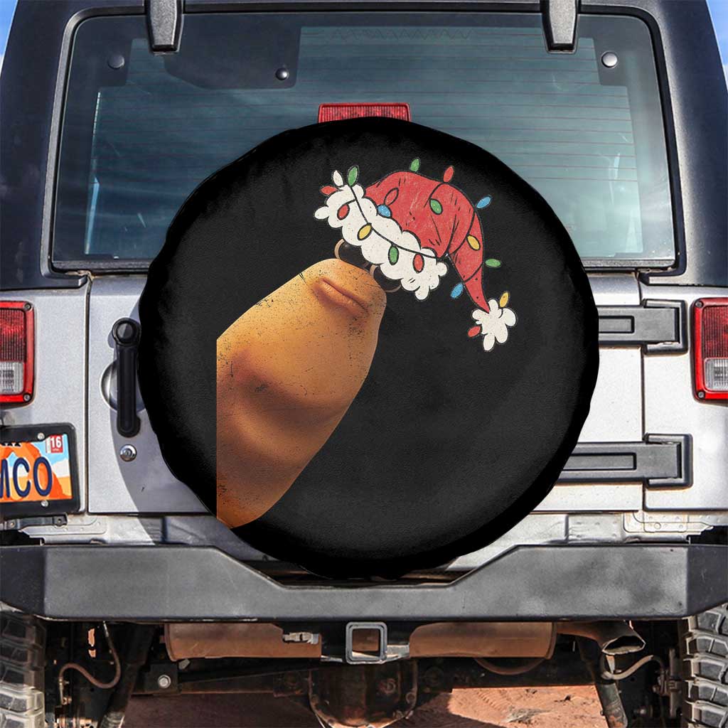 Marcus The Worm Christmas Spare Tire Cover Funny Internet Brainrot Meme TS10 No hole Black Print Your Wear