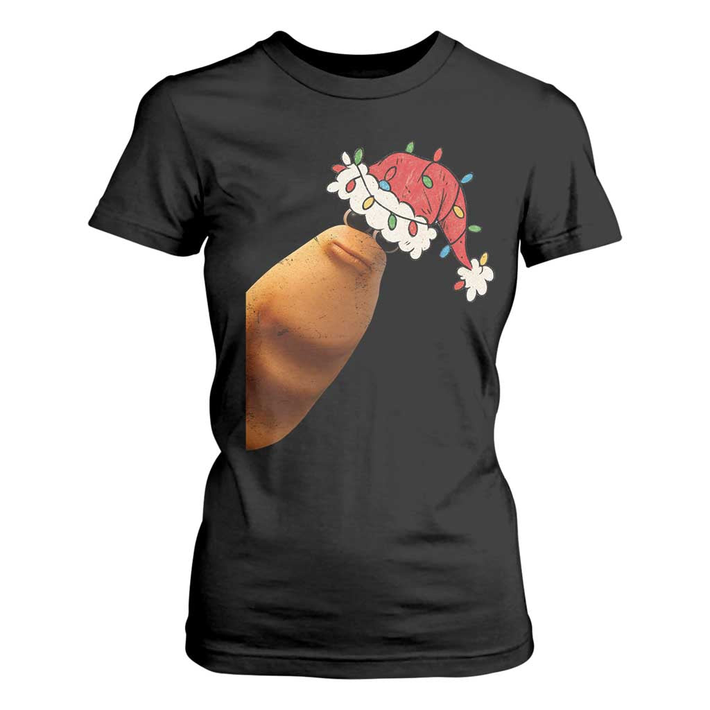 Marcus The Worm Christmas T Shirt For Women Funny Internet Brainrot Meme TS10 Black Print Your Wear
