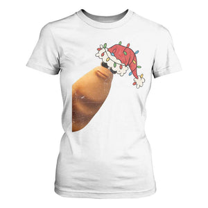 Marcus The Worm Christmas T Shirt For Women Funny Internet Brainrot Meme TS10 White Print Your Wear