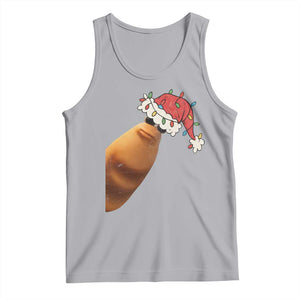 Marcus The Worm Christmas Tank Top Funny Internet Brainrot Meme TS10 Athletic Heather Print Your Wear
