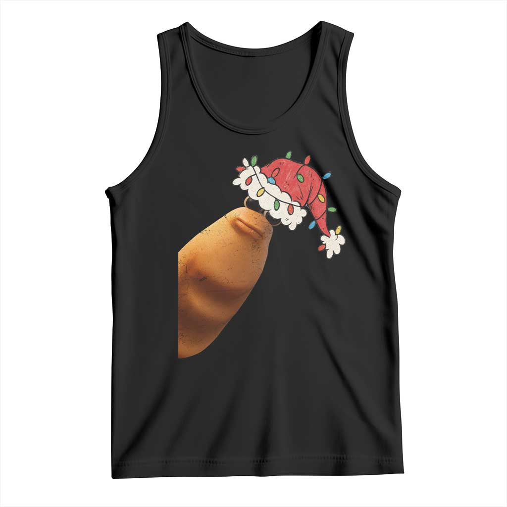 Marcus The Worm Christmas Tank Top Funny Internet Brainrot Meme TS10 Black Print Your Wear